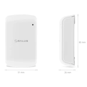 Termostat de ambient pentru centrala, wireless, Salus TS600, Wi-Fi, programabil, protectie la inghet, IP20, alb - imagine 2